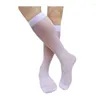 Chaussettes pour hommes Ultra pure hommes Nylon soie genou haute qualité robe formelle costume bas Sexy fétiche Collection tuyau