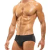 Costume da bagno da uomo sexy in rete scava fuori costume da bagno di marca con coulisse vita bassa slip da bagno bikini stretto trasparente da surf per uomo