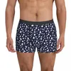 Underbyxor dalmatiska tryck underkläder Navy Blue and White Men Shorts Briefs Stretch Strunk Oversize trosor