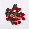 Arazzi 2023 Bayberry Felt Ball Ghirlanda fatta a mano Stringa Ornamenti appesi Ciondolo a muro per capelli Decorazione della camera dei bambini