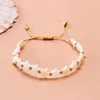 Charm Bracelets Trendy Cute Shell Heart Star Bracelet For Women Girls Handmade Beaded Adjustable Braided Friendship Jewelry Gift