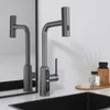 Kitchen Faucets Faucet Digital Display Pull Out Lead Free And Cold Brass Rotation Sink Mixer White Chrome Wallfall Style Basin Tap