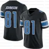 97 Aidan Hutchinson Jahmyr Gibbs Football Jersey Jared Goff Amon-Ra St. Brown Sam Laporta Barry Sanders Jameson Williams Malcolm Rodriguez Brian Branch Jack Jack