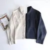 Женские толстовки с капюшоном, дизайн, стирка, дождевая роса, лен, чистое короткое рабочее пальто, весенне-осенняя большая свободная куртка