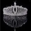 Hair Accessories High-grade Crystal Bride Headdress Clips With Comb Hoop Princess Diamond Crown Headband Headwear