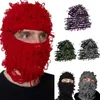 BeanieSkull Caps Spooky Knitted Beanie Hat Halloween Messy Coils Ghost Balaclava Hat Costume Party Cosplay Ghost Party Hats 231021