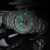 CHENXI Business Fashion chronographe étanche Date lumineuse montre à Quartz en acier inoxydable et boîte cadeau montres pour hommes