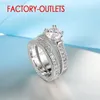 Band Rings 925 Sterling Silver Needle Wedding Ring Unisex Romantic Fashion Jewelry Cubic Zirconia Prong Setting Wholesale 231021