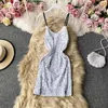 Casual Dresses Women Sequined Dress Chic Sexy Night Club Strap Summer Super Shiny Sleeveless O-neck Beach Ins SP061