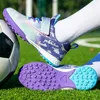 Sneakers Kids Football Boots Soccer Shoes TF Grass Anti-Slip Training Cleats Football Futsal Sneaker Child's Sports Footwear Storlek 30-39 231021