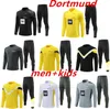 2023 2024 Dzieci i mężczyzna Borussia Dortmund Tracksuit Sets Soccer Reus Bellingham Suit Football Set Setement 22/23/24 Męs