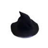 I cappelli di Halloween sono divertenti e carini per bambini e adulti Lolita Cappello da strega di Halloween Cappello da strega a punta lavorato a maglia versatile per autunno e inverno da donna