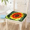 Oreiller plante de tournesol, chaise d'étude pour adulte, chambre à coucher, dossier en mousse à mémoire de forme en Polyester, coussin doux et respirant pour la décoration de la maison et du bureau