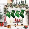 Large new Christmas stocking 46CM decoration supplies Christmas socks gift bag high-end red knitted letters Wholesale 1022