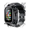 Smartwatch da 45 mm per Apple Watch Ultra Series 8 9 Custodia impermeabile iWatch da 45 mm cinturino marino smart watch orologio sportivo cinturino di ricarica wireless Custodie protettive