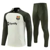 24 25 BarcelonaS SURCKSUIT barca football hommes SET adulte LEWANDOWSKI PEDRI TRAINING SUIT 2024 2025 costume d'entraînement survêtements tenue