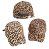 Bola bonés leopardo impressão algodão beisebol homens mulheres snapback hip hop chapéu primavera verão sol gorras unisex ajustável pico boné