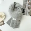 Koreanische Frauen Kaschmir Schals Dame Winter Verdicken Warme Weiche Pashmina Schals Wraps Weibliche Reine Farbe Gestrickte Lange Schal für 231021