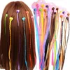 Hair Accessories DHL 500set 6pcs/set Girls Colorful Wigs Ponytail Ornament Pin Beauty Clip Headwear Kids Accessorie