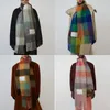 Écharpes écharpe écharpe de créateur de luxe écharpe de mode pour femme hiver écharpe haut de gamme écharpe à franges mâle angleterre plaid hippocampe cheveux châle noir plaid mode meilleure quali