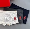디자이너 남성 속옷 소프트 언더 팬츠 레터 V 및 SP 공동 브랜드 편안한 짧은 바지 3 조각 크기 L-XXXL 복서의 상자
