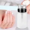 Nail Gel 2 st Rensning Polish Squeeze Bottle Dispenser flaskor Remover Liquid Pump Travels