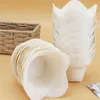 Molde de cozimento de lótus, forros de papel para muffin e cupcake, copo de pergaminho, resistente à graxa, embalagens para casamentos e aniversários