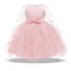 Robes de fille 3-10T Summer Lace Eleve Baby Tutu Robe For Girls Enfants Enfants vêtements Party Party Print Princesse