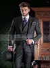 Trajes de hombre Thorndike italiano Tailcoat diseño hombres para boda chaqueta de fiesta pantalones chaleco elegante Terno traje