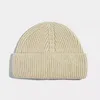 Bérets Japon Style Tricot Bonnet Chapeaux Couleur Unie Hiver Pour Hommes Femmes-Chaud Classique Quotidien Crâne Casquette Avec Noir Bleu Beige