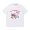 Miumius T-shirt Designer Luxe Mode Vrouwen Zomer Nieuwe Kat Aardbei Radijs Print Korte Mouw Stijl Klassieke Mode Loose Fit Casual