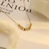 Colar de designer Venda quente nicho design corrente de clavícula 18k para fortuna octogonal feminina pequena caixa colar de aço de titânio sem presentes desbotados