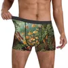 Underpants Vintage Moss Plants Underwear Forest Print Custom Trunk High Quality Men Panties Breathable Boxer Brief Birthday Present