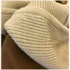 Mélanges de laine pour femmes manteau à capuche tricoté épissé drame coréen femme couture de plomb surdimensionné 150KG Ins Streetwear vêtements pour femmes 231021