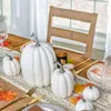 Fleurs décoratives Simulation légumes Halloween Thanksgiving bricolage artisanat mousse plastique citrouille 7 pièces citrouilles artificielles
