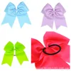 Kids Hair Accessories 8-inch large bow rubber band hairloop hairrope Hairbands dovetail headwear Children Christmas gifts