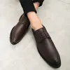 Dress Shoes Business Formal Casual Leather Large Size All-Matching British Korean Pointed Bridegroom Suit Wedding Men's Shoe