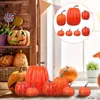 Dekorativa blommor 7 PCS CUPBORD PUMBKIN MODEL Ornament Halloween Dekorationer inomhus stapelbara pumpor Foam Lovely Autumn