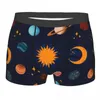 Cuecas impressas boxer shorts calcinha homens sun moon roupa interior respirável para homme S-XXL