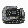 Modebälten för kvinnodesigner Mens BB Simon Rhinestone Belt med bling strass som gåva