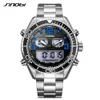 Watch mens watches high quality luxury Waterproof electronic watch dual movement multi-function electronic display Limited Edition 46mm watch