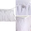 Table Skirt 6FT/9FT Four Sided Diamond For Wedding Birthday Party Decoration El Banquet Stage Setting Surround Cover