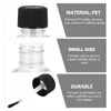 Botellas de almacenamiento 6 PCS Dispensador de esmalte de uñas vacío Plástico transparente Go Contenedores Gel Manicura Negro