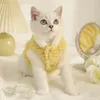 Trajes de gato Pet Clotolesalehes Plus Velvet para manter quente e evitar queda de cabelo inverno camada de prata Muppet gatinho pés algodão acolchoado