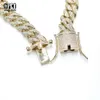 2023 Kubansk länkkedja Hip Hop Fashion Jewelry Miami Iced Outed Cuban Necklace Wholesale Gold Chain Necklace Moissanite Chain