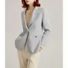 Kvinnors jackor ulldräkt jacka stil kassamere enkelt temperament korta ull kappa kvinnor