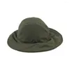 Berets 2023 Summer Szybki suchy blok kolorów rybaków mężczyzn mężczyzn Kobiety Cappello Bucket Boonie Kapelus Damski na Lato Hats 56-58cm