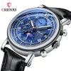 2023 CHENXI Mode Heren Quartz Horloge Zakelijke Kalender Maanfase Chronograaf Horloges voor Heren Horloges Waterdicht