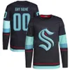 Livraison gratuite CUSTOM Seattle Hockey Kraken 67 Morgan Geekie Jersey 9 Ryan Donato 72 Joonas Donskoi Carson Soucy Shane Wright Brandon Tanev Jaden Schwartz