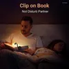 Luzes da noite lâmpada de livro mini portátil luz leitura clipe led recarregável pequeno leve para a cama